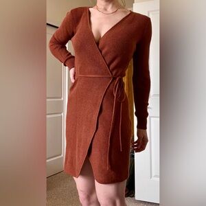 Abercrombie wrap sweater dress